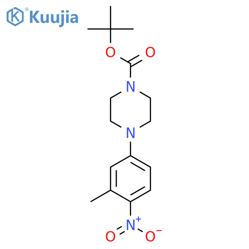 tert-Butyl 4-(3-methyl-4-nitrophenyl)piperazine-1-carboxylate structure