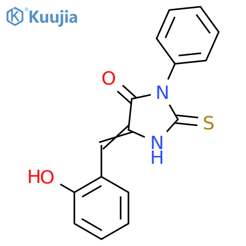 5-(2-Hydroxybenzylidene)-2-mercapto-3-phenyl-3,5-dihydro-4H-imidazol-4-one structure