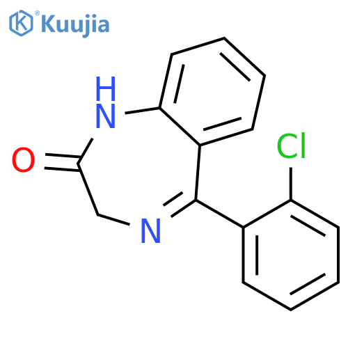 5-(2-Chlorophenyl)-2-oxo-2,3-dihydro-1H-1,4-benzodiazepine structure