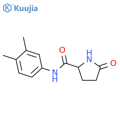 N-(3,4-Dimethylphenyl)-5-oxoprolinamide structure