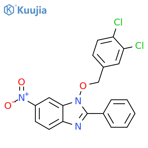 1-[(3,4-DICHLOROBENZYL)OXY]-6-NITRO-2-PHENYL-1H-1,3-BENZIMIDAZOLE structure