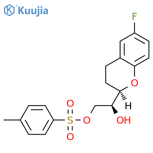 (1’R,2S)-2-(2’-Tosyl-1’,2’-dihydroxyethyl)-6-fluorochromane structure
