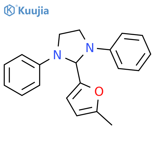 2-(5-methylfuran-2-yl)-1,3-diphenylimidazolidine structure