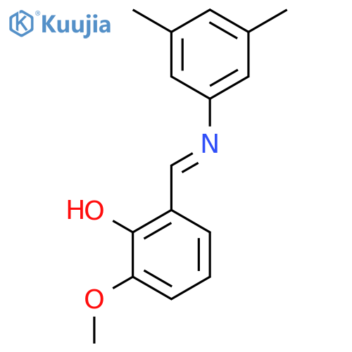2-{[(3,5-Dimethylphenyl)imino]methyl}-6-methoxyphenol structure
