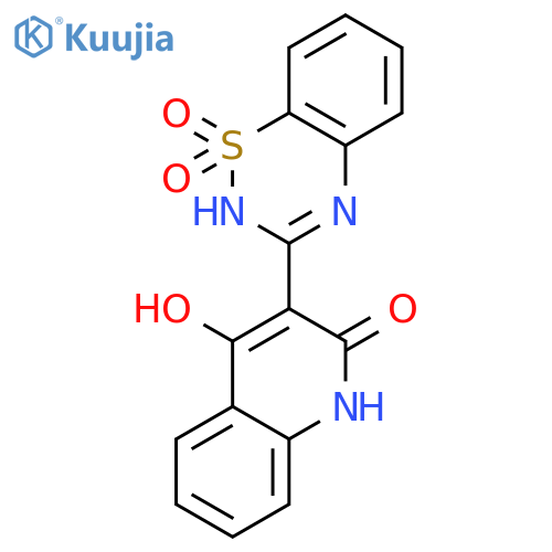 3-(1,1-Dioxido-2H-1,2,4-benzothiadiazin-3-yl)-4-hydroxy-2(1H)-quinolinone structure