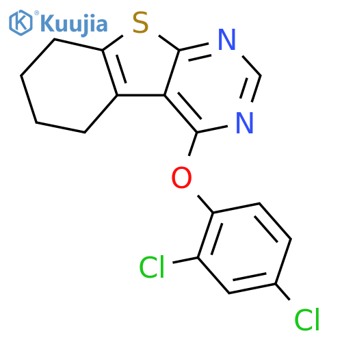 3-(2,4-dichlorophenoxy)-8-thia-4,6-diazatricyclo7.4.0.0^{2,7}trideca-1(9),2(7),3,5-tetraene structure