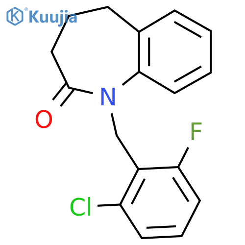 1-(2-Chloro-6-fluorobenzyl)-1,3,4,5-tetrahydro-2H-1-benzazepin-2-one structure