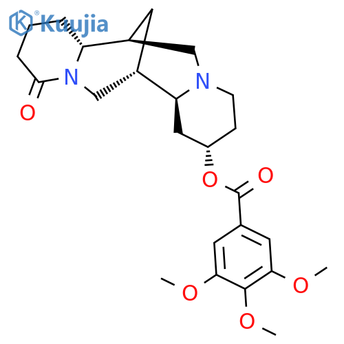 3,4,5-Trimethoxybenzoic acid [(2S,7aα,14aβ)-dodecahydro-11-oxo-7α,14α-methano-2H,6H-dipyrido[1,2-a:1',2'-e][1,5]diazocin-2β-yl] ester structure