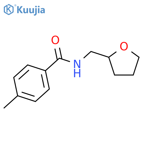4-methyl-N-(oxolan-2-yl)methylbenzamide structure