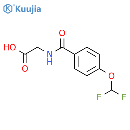 2-{4-(Difluoromethoxy)phenylformamido}acetic Acid structure