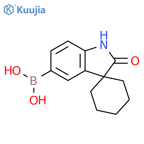 Boronic acid, (1',2'-dihydro-2'-oxospiro[cyclohexane-1,3'-[3H]indol]-5'-yl)- (9CI) structure