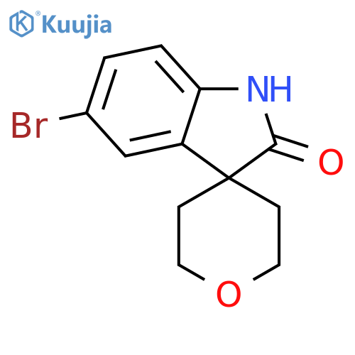 5-bromo-1,2-dihydrospiro[indole-3,4'-oxane]-2-one structure