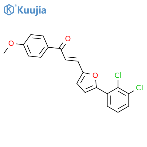 (2E)-3-5-(2,3-dichlorophenyl)furan-2-yl-1-(4-methoxyphenyl)prop-2-en-1-one structure