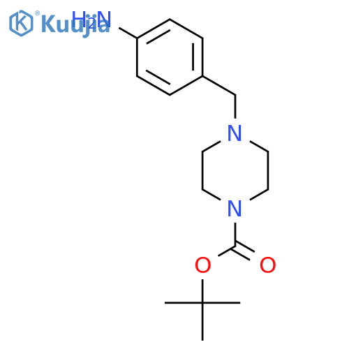 4-(4-Aminobenzyl)piperazine-1-carboxylic acid tert-butyl ester structure