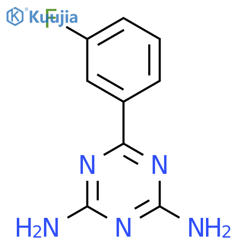 2,4-Diamino-6-(3-fluorophenyl)-1,3,5-triazine structure