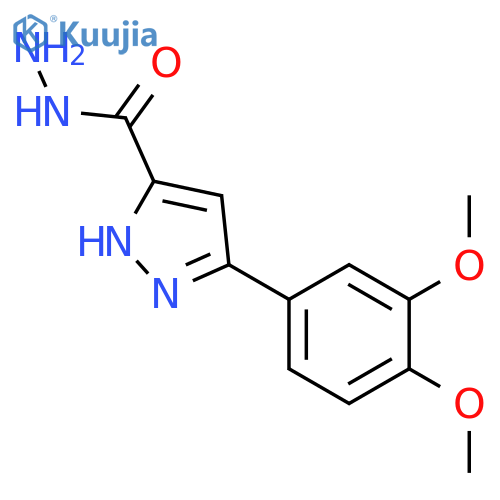 3-(3,4-dimethoxyphenyl)-1H-pyrazole-5-carbohydrazide structure