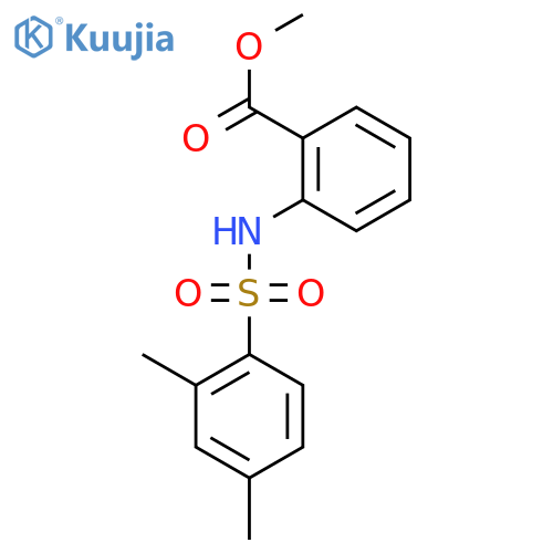 methyl 2-(2,4-dimethylbenzenesulfonamido)benzoate structure
