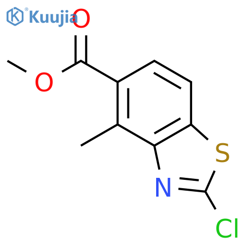 Methyl 2-chloro-4-methylbenzothiazole-5-carboxylate structure