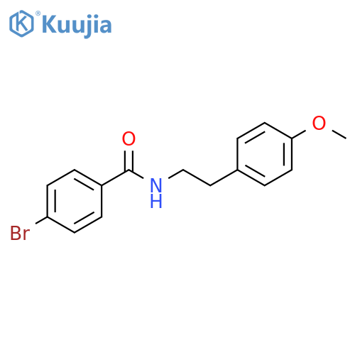 4-bromo-N-[2-(4-methoxyphenyl)ethyl]benzamide structure