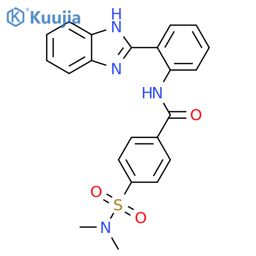 N-2-(1H-1,3-benzodiazol-2-yl)phenyl-4-(dimethylsulfamoyl)benzamide structure