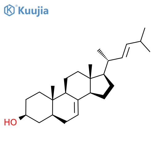 (22E)-24,24-Dimethyl-5α-chola-7,22-diene-3β-ol structure