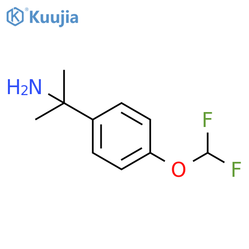 2-4-(difluoromethoxy)phenylpropan-2-amine structure
