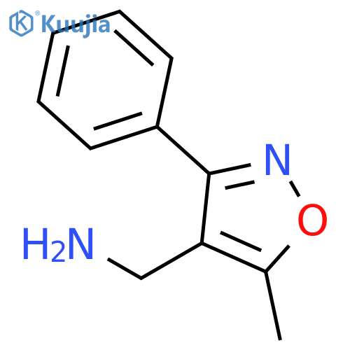 (5-Methyl-3-phenyl-4-isoxazolyl)methylamine structure