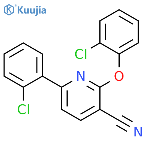 2-(2-Chlorophenoxy)-6-(2-chlorophenyl)nicotinonitrile structure