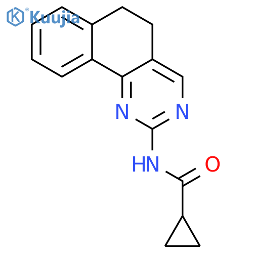 Cyclopropanecarboxamide, N-(5,6-dihydrobenzo[h]quinazolin-2-yl)- structure