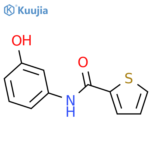 N-(3-hydroxyphenyl)thiophene-2-carboxamide structure