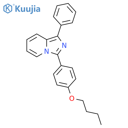3-(4-butoxyphenyl)-1-phenylimidazo1,5-apyridine structure