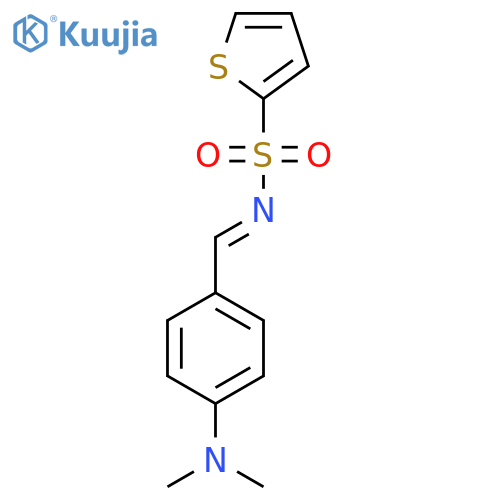 N-(1E)-4-(dimethylamino)phenylmethylidenethiophene-2-sulfonamide structure