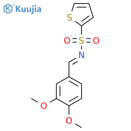 N-(1E)-(3,4-dimethoxyphenyl)methylidenethiophene-2-sulfonamide structure