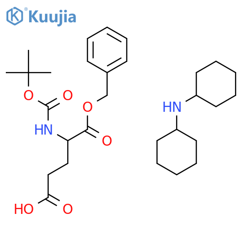 Boc-glu-obzl·dcha structure