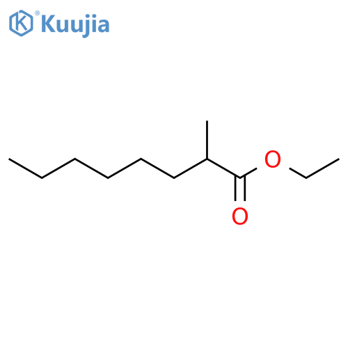 Octanoic acid, 2-methyl-, ethyl ester structure