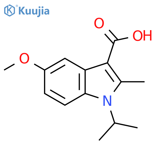 5-methoxy-2-methyl-1-(propan-2-yl)-1H-indole-3-carboxylic acid structure