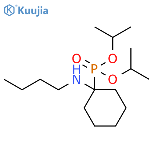 Phosphonic acid, [1-(butylamino)cyclohexyl]-, bis(1-methylethyl) ester structure