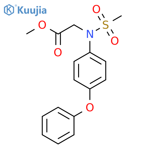 Methyl N-(methylsulfonyl)-N-(4-phenoxyphenyl)glycinate structure