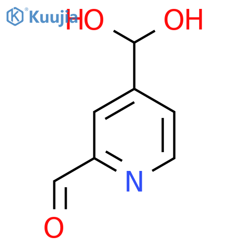 2-Pyridinecarboxaldehyde, 4-(dihydroxymethyl)- structure