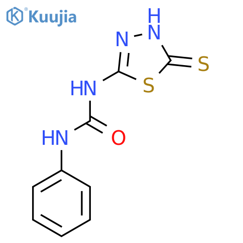 1-Phenyl-3-(5-sulfanyl-1,3,4-thiadiazol-2-yl)urea structure