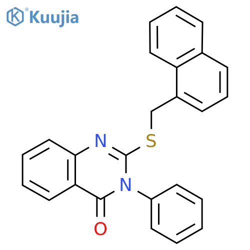 2-[(1-Naphthylmethyl)sulfanyl]-3-phenyl-4(3H)-quinazolinone structure