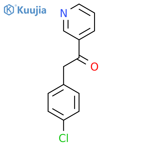2-(4-Chlorophenyl)-1-(3-pyridinyl)-ethanone structure