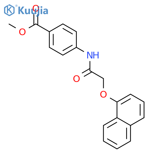4-[2-(Naphthalen-1-yloxy)-acetylamino]-benzoic acid methyl ester structure
