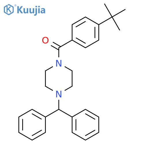 (4-Benzhydrylpiperazino)[4-(tert-butyl)phenyl]methanone structure