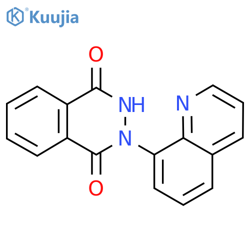 2-Quinolin-8-yl-2,3-dihydrophthalazine-1,4-dione structure