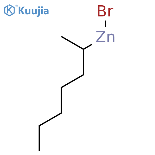 Zinc,bromo(1-methylhexyl)- structure