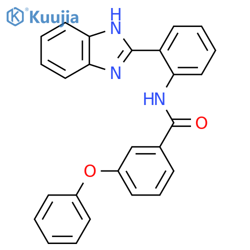 N-2-(1H-1,3-benzodiazol-2-yl)phenyl-3-phenoxybenzamide structure