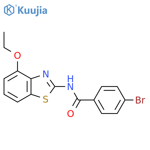 4-bromo-N-(4-ethoxy-1,3-benzothiazol-2-yl)benzamide structure