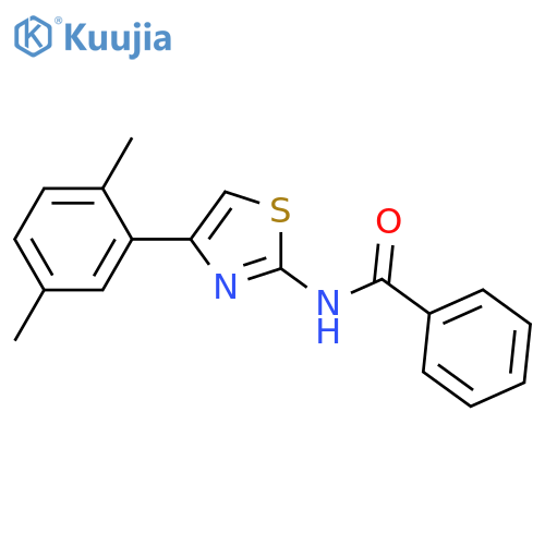 N-4-(2,5-dimethylphenyl)-1,3-thiazol-2-ylbenzamide structure