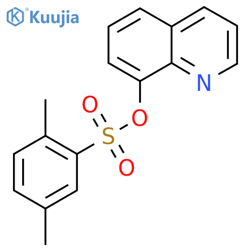 quinolin-8-yl 2,5-dimethylbenzene-1-sulfonate structure